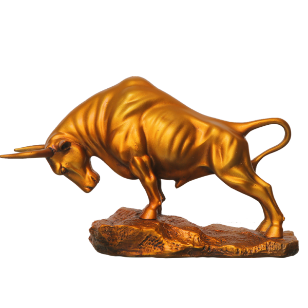 Stock Market Bull – Golden