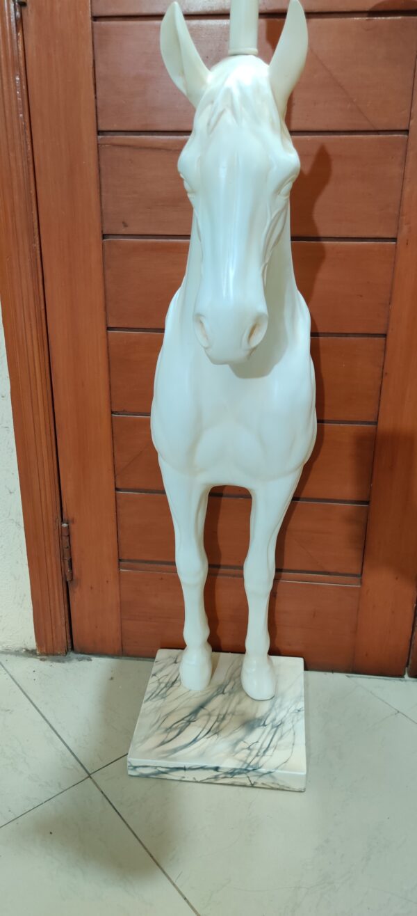 Royal White Horse Floor Lamp - Image 3